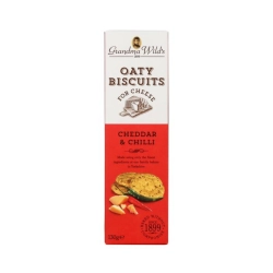 Gwilds Oaty Biscuits cheddar & chilli 130g