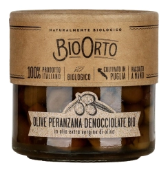 BioOrto olívabogyó extra szűz olívaolajban (magozott) 190g