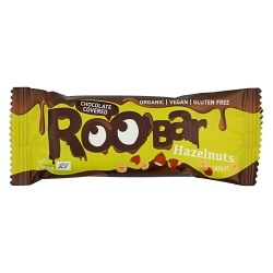 Roobar magas fehérjetartalmú mogyorós szelet csokoládéba mártva 30g