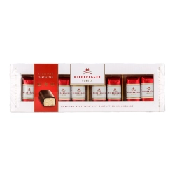 Niederegger Marzipan Classic Étcsokoládéval bevont marcipán szeletek 100g