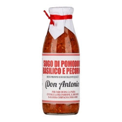Don Antonio bazsalikommal és pecorino juhsajttal ízesített paradicsomos szósz 500g