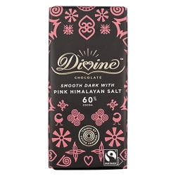 Divine étcsokoládé rózsaszín himalája sóval 60% 90g