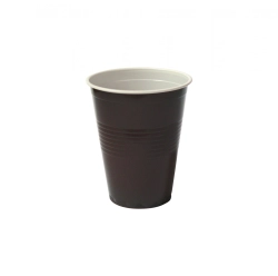 Automata pohár barna-fehér 150 ml-es SUPD PS (100db/csomag)