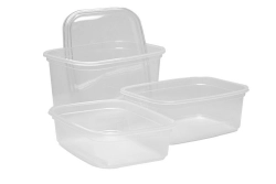 Műanyag víztiszta svédtál "safepack" mikrózható 450ml 50db/csomag PP