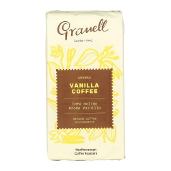 Granell Cafes vanília ízesítésű természetes pörkölésű őrölt kávé 250g