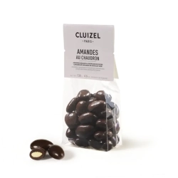 Michel Cluizel étcsokoládéval bevont mandula 130g
