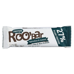 Roobar vegán magas fehérjetartalmú szelet spirulinával és citrommal 40g