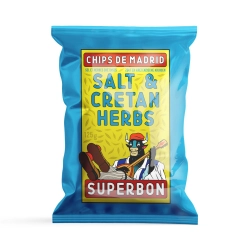 Superbon Chips de Madrid Krétai fűszerekkel ízesített sós burgonyachips 125g