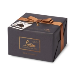 Loison panettone rumos-étcsokoládés krémmel töltött, étcsokoládé darabokkal 600g