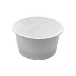 Műanyag mikrózható fehér gulyástál 750ml PP 50db/csomag