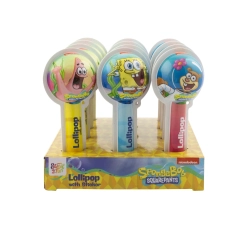 SPONGE BOB LOLLIPOP WITH STICKER 20G/12DB
