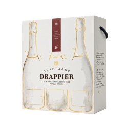 Drappier kartondoboz 3 üveghez 1db