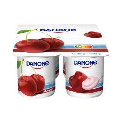 Danone könnyű és finom multipack meggy ízű joghurt 4x125g