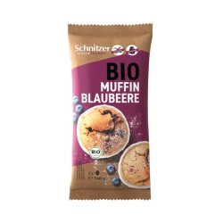 Schnitzer bio muffin áfonyás, gluténmentes 140g