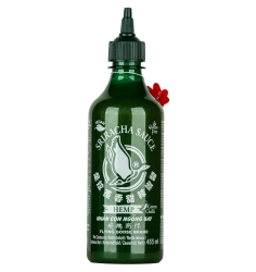 Flying Goose sriracha zöld chili szósz kenderrel 455ml