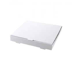 Pizzadoboz 26×26×3 fehér 4 szögl. (100db/csom)