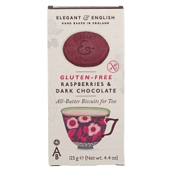 Artisan Biscuits Elegant english csokoládés-málnás gluténmentes vajas keksz 125g