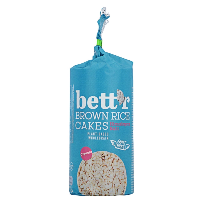 Bett'r Organic gluténmentes puffasztott barna rizs himalája sóval 120g