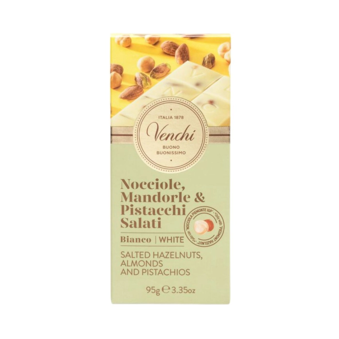 Venchi táblás fehér csokoládé magokkal 95g