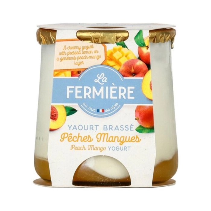 La Fermiére őszibarackos-mangós joghurt 160g
