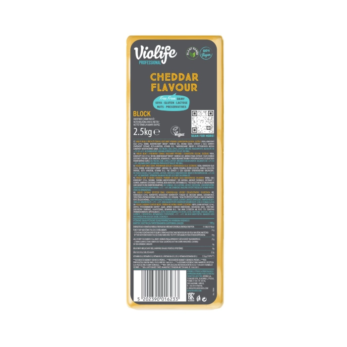 Violife cheddar ízesítésű vegán növényi készítmény 2,5kg