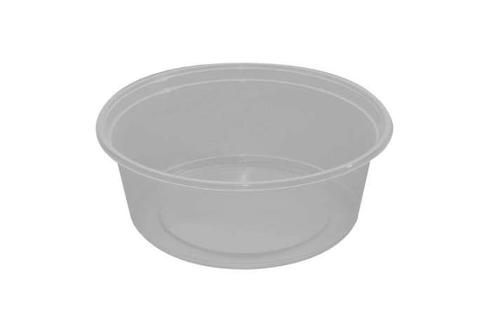 Műanyag natúr kerektál/salátástál 500ml mikrózható 50db/csomag PP