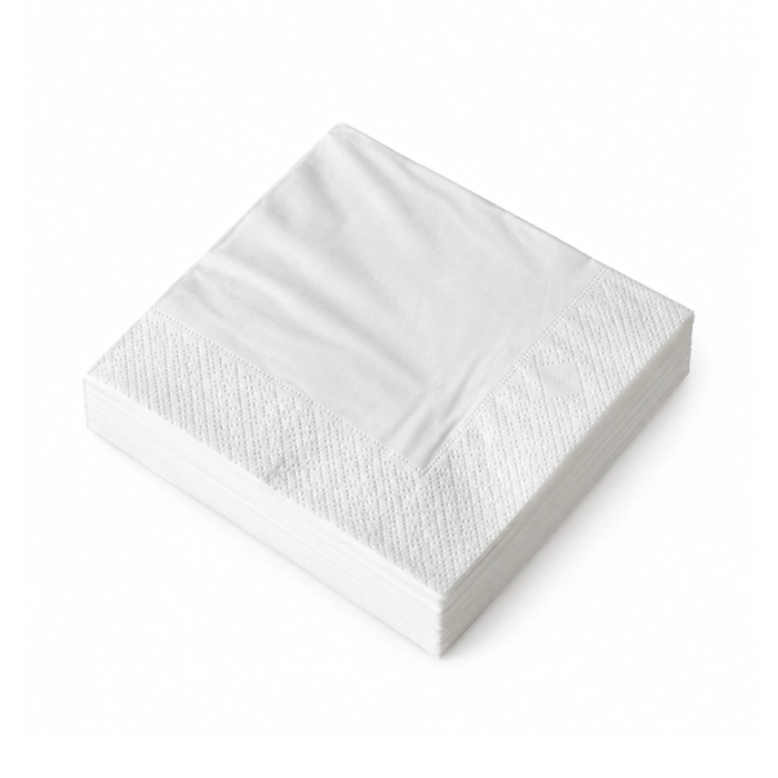 Koktél szalvéta fehér 2 rétegű 20x20cm 2500lap/karton
