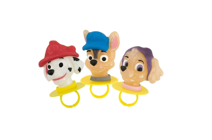 Paw Patrol candy ring nyalóka gyűrű 13g/24db