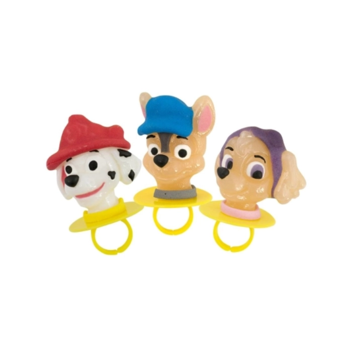Paw Patrol candy ring nyalóka gyűrű 13g/24db