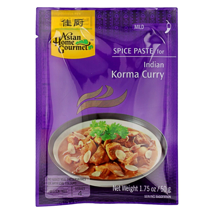 AHG indiai korma curry enyhén csípős fűszerpaszta 50g