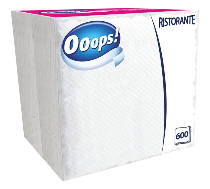 OOOPS! éttermi szalvéta 1 rétegű 16,5x16,5cm 600lap