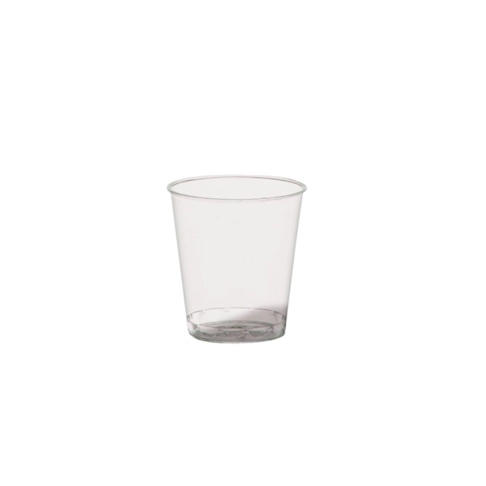 Lebomló PLA snapszos pohár 2/4cl (40db/csomag)