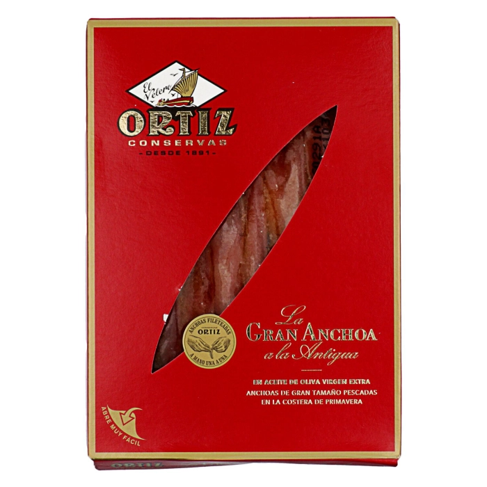 Ortiz nagyméretű szardellafilé olívaolajban 75g
