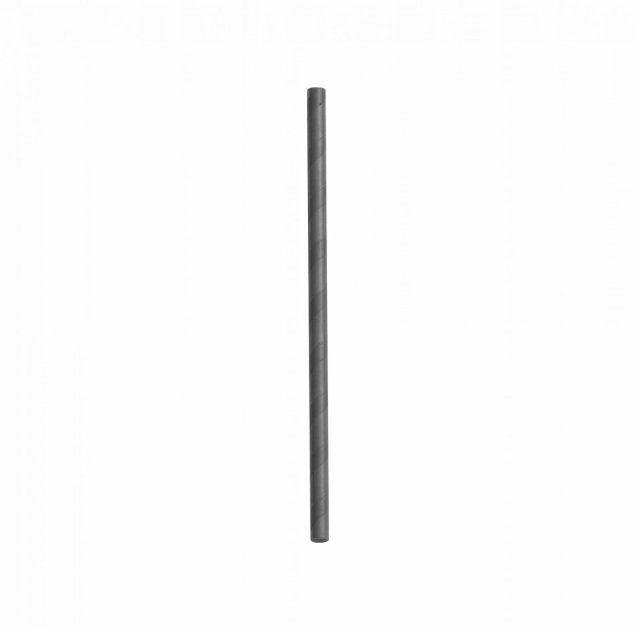 Papír szívószál fekete jumbo limonádés 8x230mm 250db/csomag