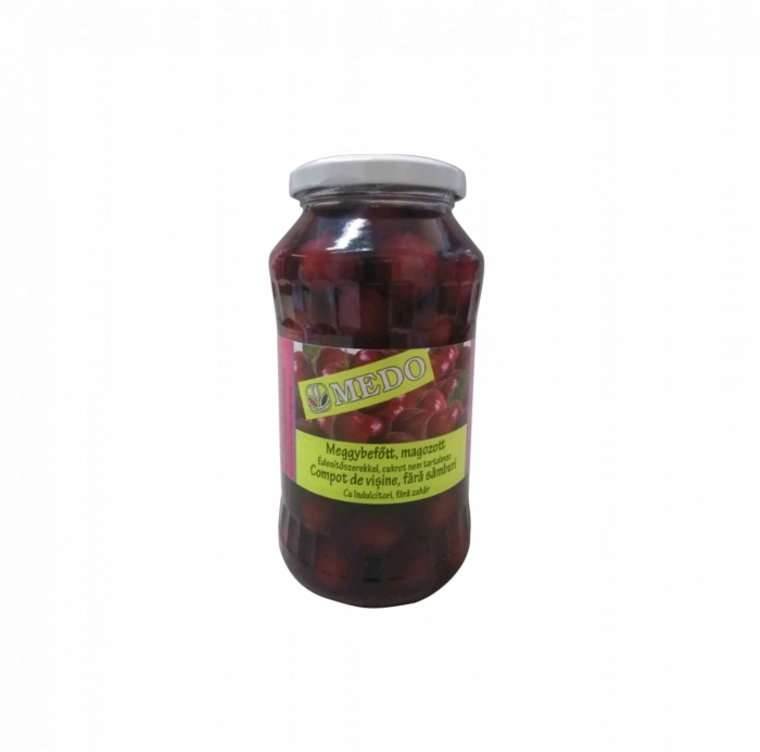 Medo magozott meggy befőtt édesítőszerrel 720ml/700g