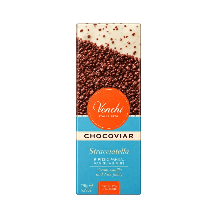 Venchi Chocoviar Stracciatella Soft Bar tejcsokoládé tejszínes töltelékkel 170g
