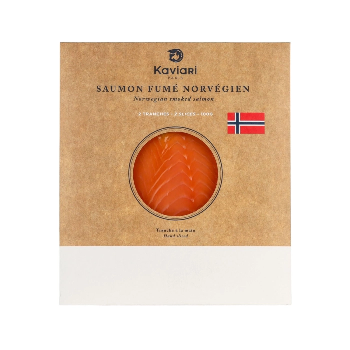 Kaviari füstölt lazac 2 szelet 100g