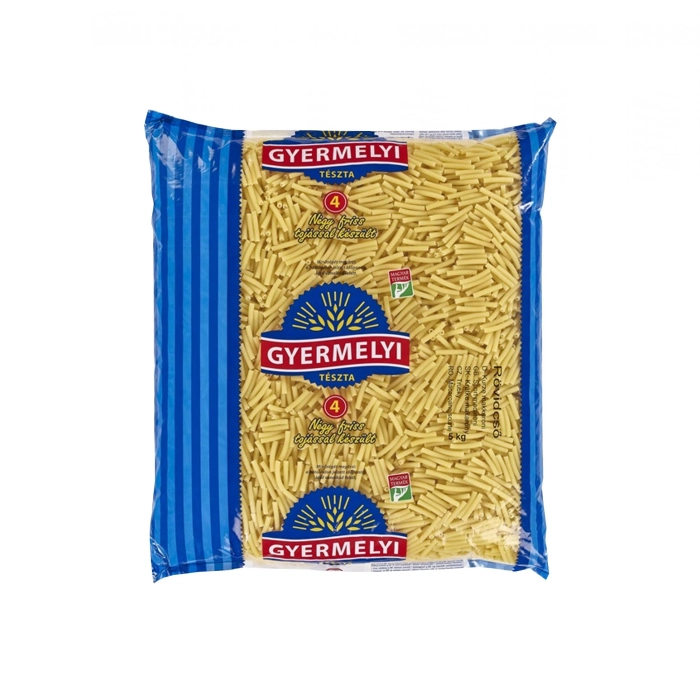 Gyermelyi 4 tojásos tészta rövidcső 5kg