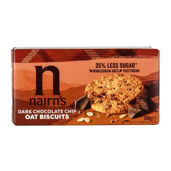 Nairn's zabkeksz étcsokoládé darabokkal 200g