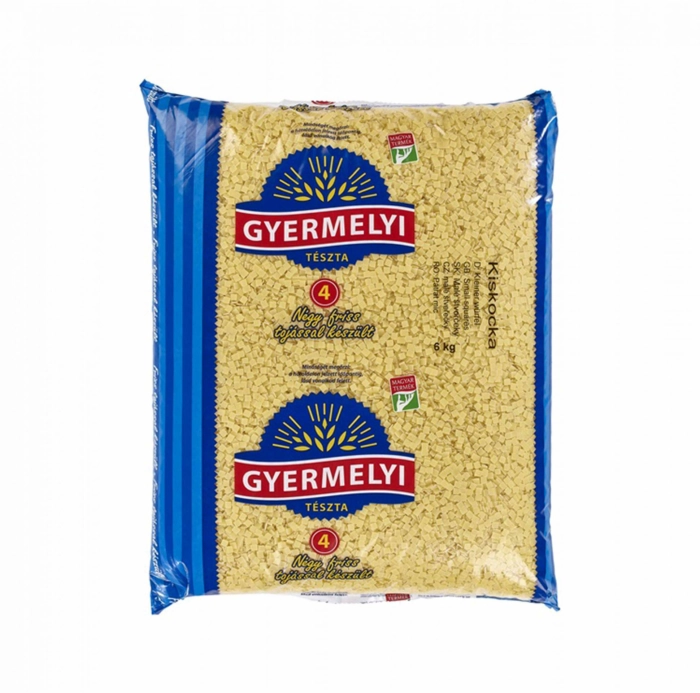 Gyermelyi 4 tojásos kiskocka tészta 6kg