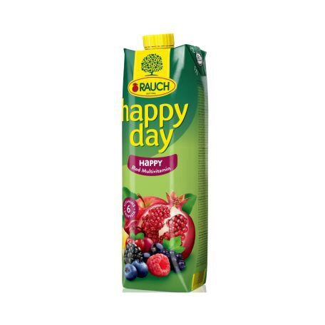 Happy Day piros multivitamin üditőital 100% 1l