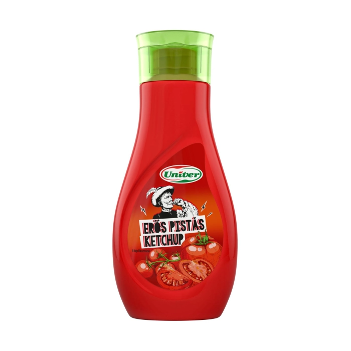 Univer Erős Pistás (csípős) ketchup 470g