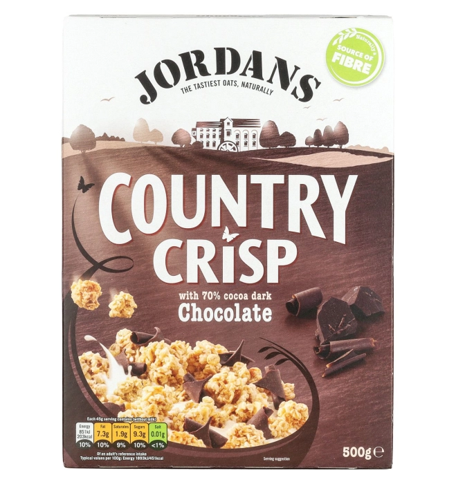 Jordans Country Crisp étcsokoládés müzli 500g