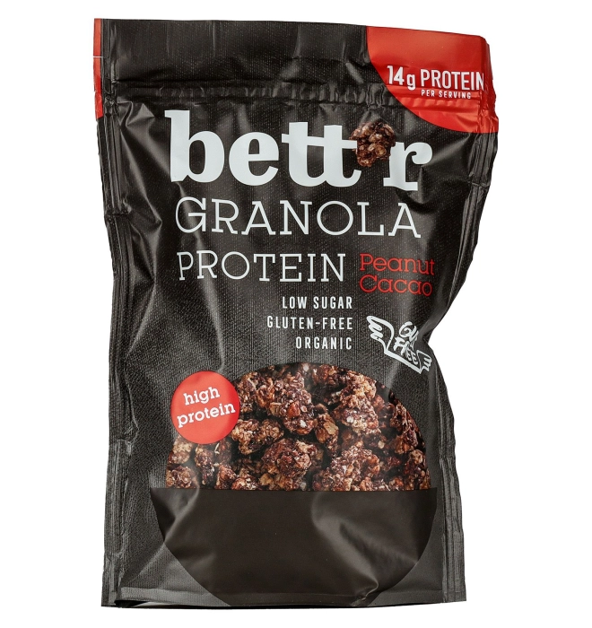 Bett'r kakaós-földimogyorós granola 300g