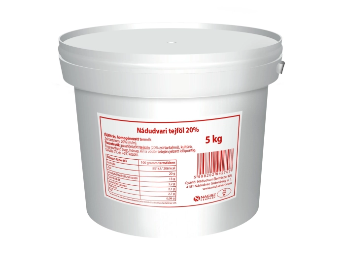 Nádudvari tejföl 20% 5l
