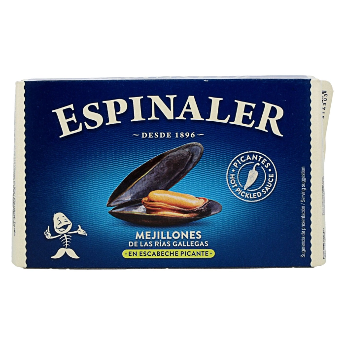 Espinaler kék kagyló fűszeres ecetes lében 115g