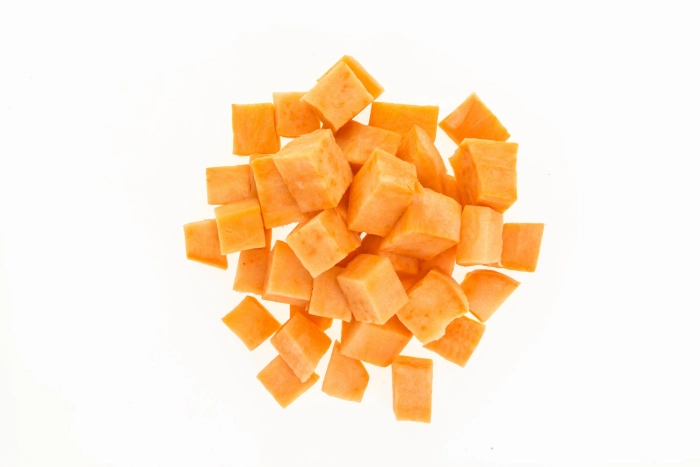 Édesburgonya kocka 15x15 tisztított 2kg