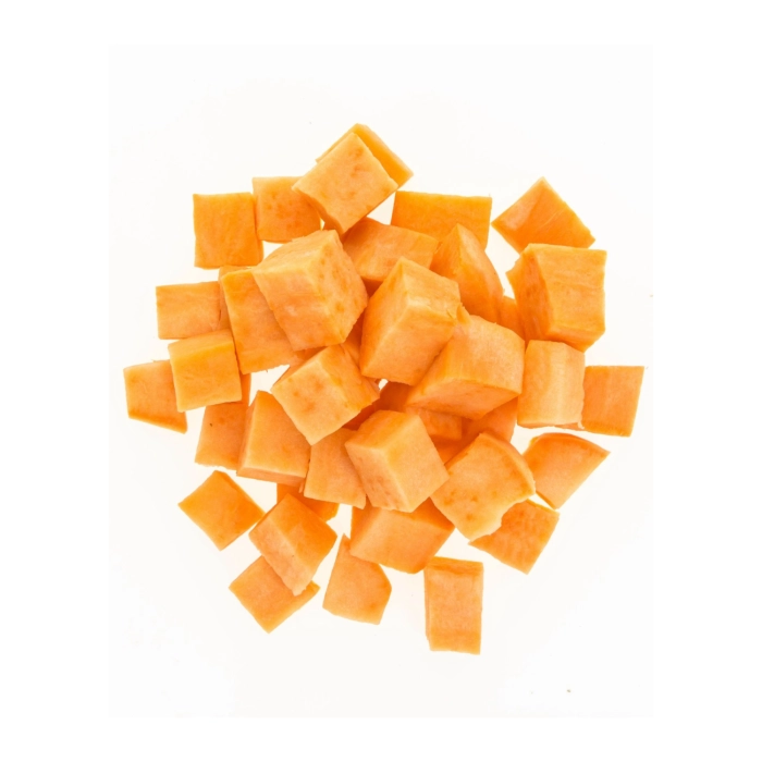 Édesburgonya kocka 15x15 tisztított 2kg