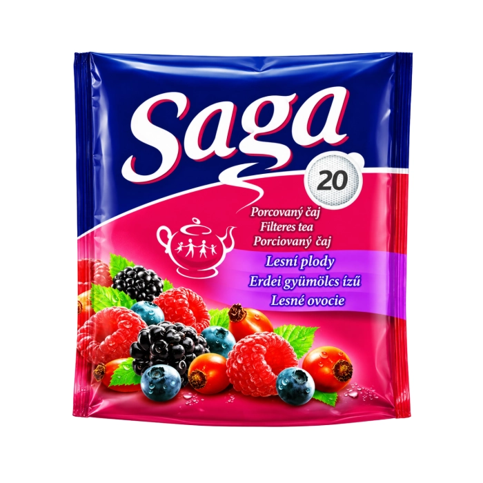 Saga erdei gyümölcs ízű gyümölcstea 20x1,74g