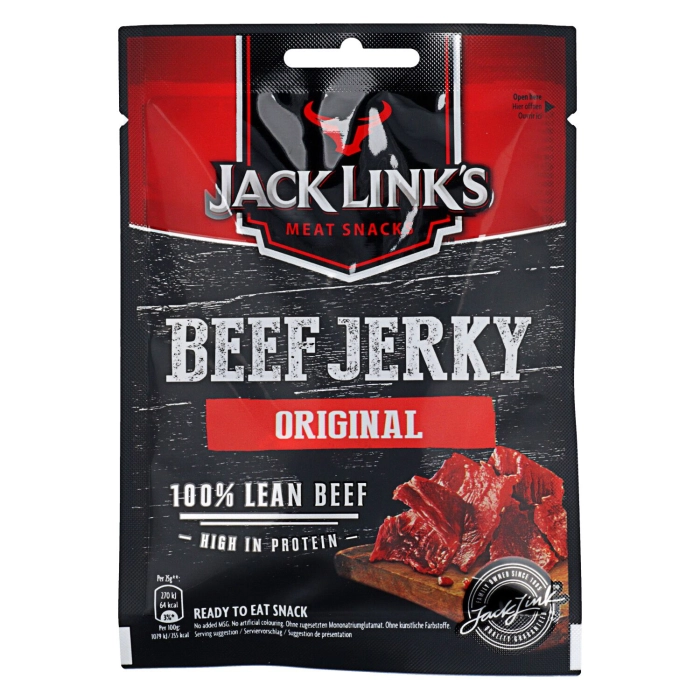 Jack Link's szárított, füstölt marhahús szeletek 25g